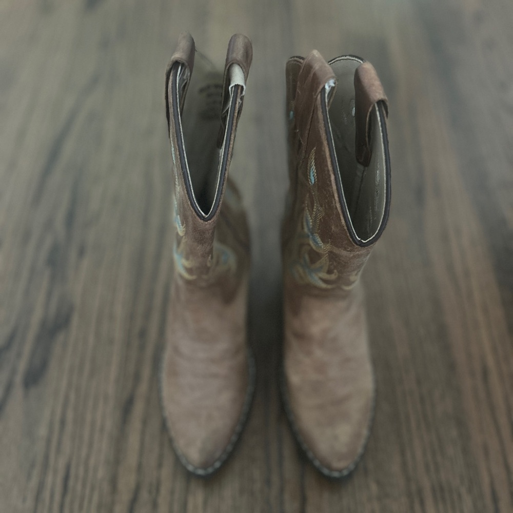 Kids Brown Old West Boots